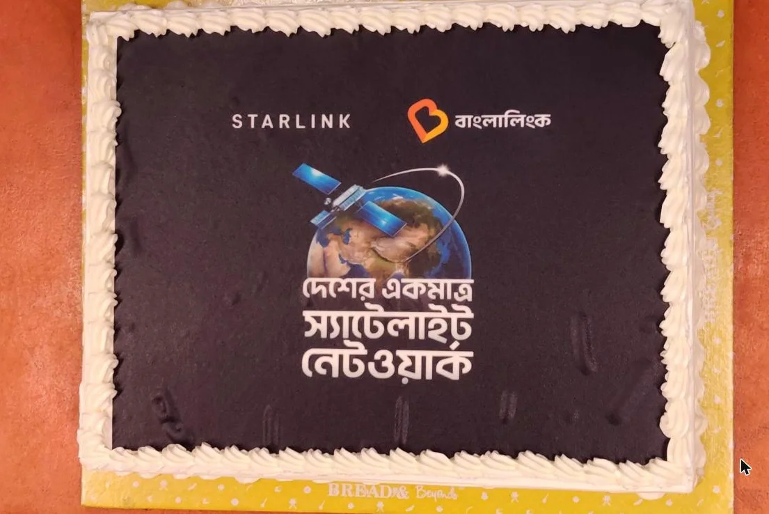 Celebration cake for the Banglalink and Starlink launch campaign